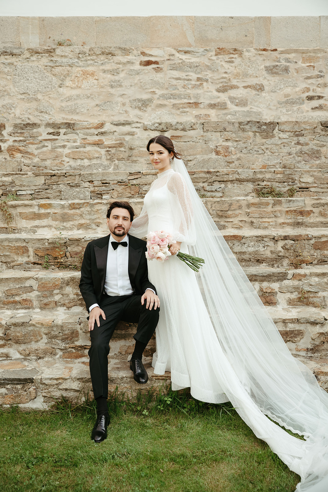 Sofía y Andrew durante su destination wedding en Galicia